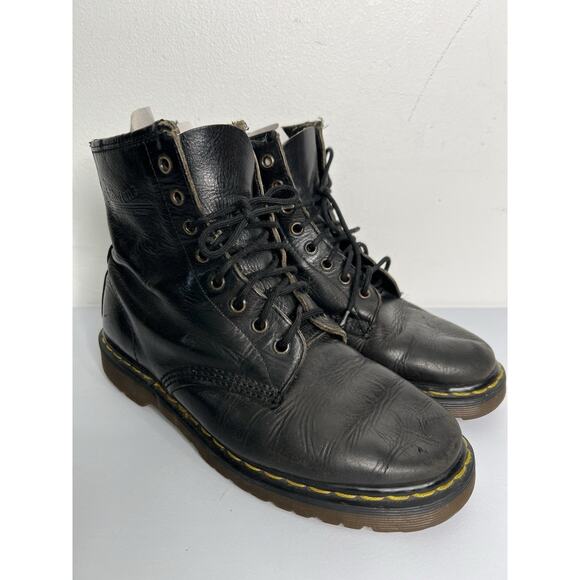 Dr. Martens 1460 Boots Black Leather Made In England Lace Vintage Men’s Size 7 main image 6